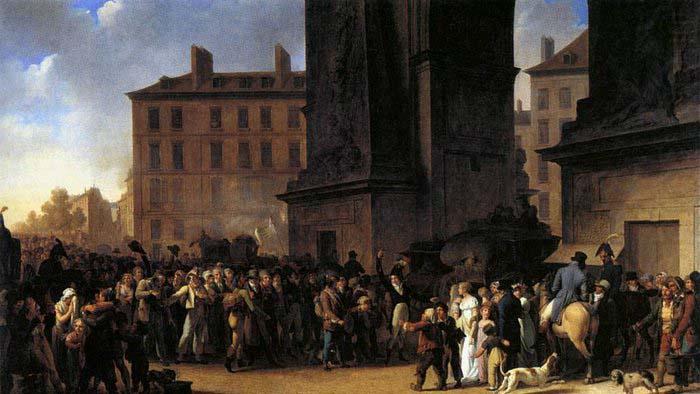 Departure of the Conscripts in 180, Louis-Leopold Boilly